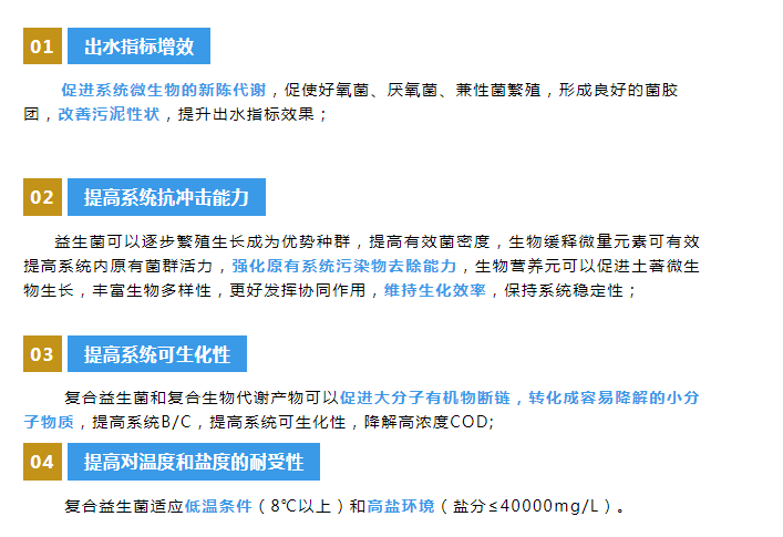 微生物增效菌特點